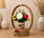 🌸 Heritage Bloom Rope Basket Centerpiece 🌸