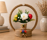 🌸 Heritage Bloom Rope Basket Centerpiece 🌸