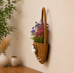 🧺 Blossom Basket Wall Décor – Handmade Floral Hanging Accent