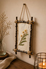 Rustic Botanical Wall Hanging – Handmade Nature Art Frame 🍃✨