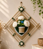 🌿 Ivory Blossom Diamond Wall Hanging 🌿