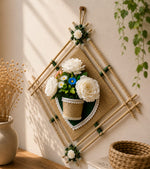 🌿 Ivory Blossom Diamond Wall Hanging 🌿