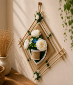 🌿 Ivory Blossom Diamond Wall Hanging 🌿