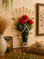 Royal Rose Wall Basket – Handmade Floral Wall Décor 👑✨