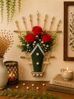 Royal Rose Wall Basket – Handmade Floral Wall Décor 👑✨