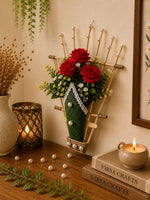 Royal Rose Wall Basket – Handmade Floral Wall Décor 👑✨