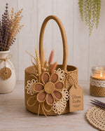 🌾🧺 Handcrafted Jute Rope Basket Decor 🧺🌾
