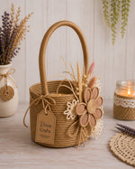 🌾🧺 Handcrafted Jute Rope Basket Decor 🧺🌾