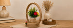 🌸 Heritage Bloom Rope Basket Centerpiece 🌸
