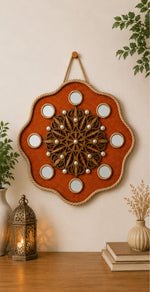 ❤️ Royal Crimson Mirror Mandala Wall Décor ❤️