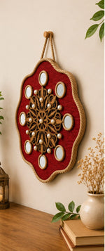 ❤️ Royal Crimson Mirror Mandala Wall Décor ❤️
