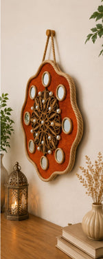 ❤️ Royal Crimson Mirror Mandala Wall Décor ❤️