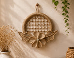 🌿 Rustic Pearl Bloom Wall Basket Décor 🌿